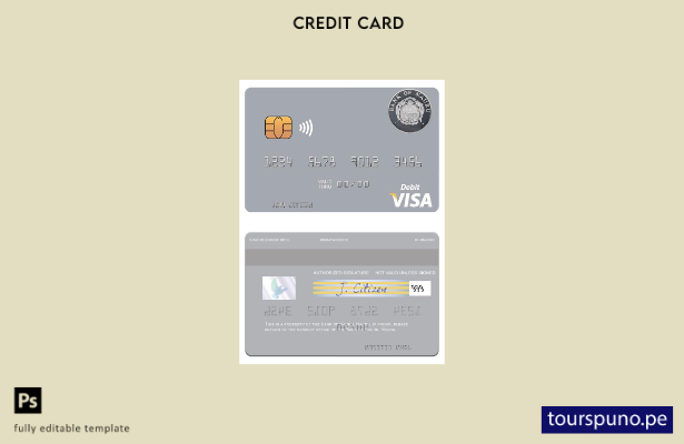 lista para imprimir plantilla de tarjeta de débito visa del Banco de Nauru Nauru